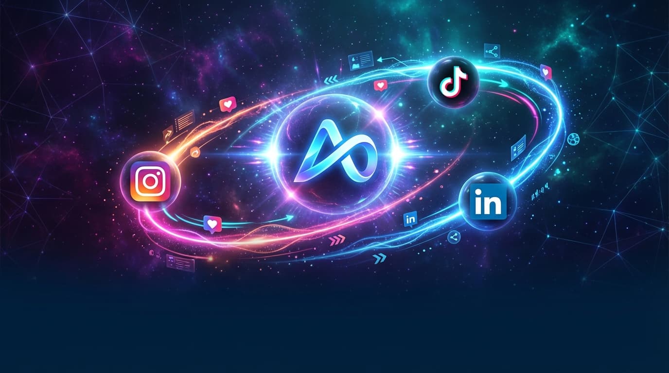 AI Social Media Background